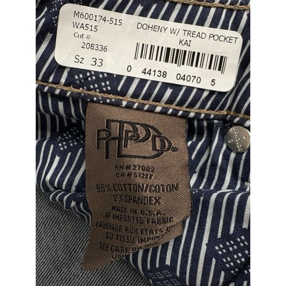 NWT Paige PPD Doheny Straight Men’s 33x34 Jeans Denim Tread Pocket Stretch - Picture 7 of 16